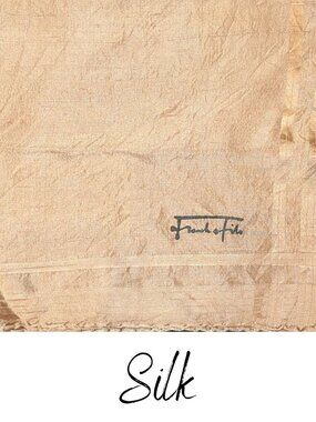 Set of 2 Vintage 100% Pure Silk Made in Italy Handkerchiefs/Scarfs